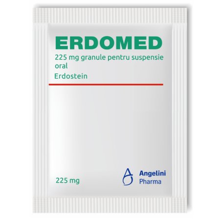 Erdomed, 225 mg granule pentru suspensie orală, 10 plicuri, Angelini 719775