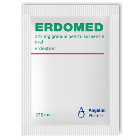 Erdomed, 225 mg granule pentru suspensie orală, 10 plicuri, Angelini 719775