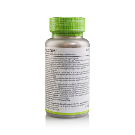 Burdock (Brusture)  Solaray, 425 mg, 100 capsule vegetale, Secom 737962