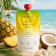 Piure pasteurizat cu mere, ananas si nuca de cocos Pina Famosa Mix, 180 g, Nutrino Lab 753846