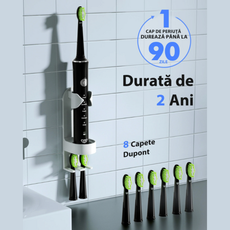 Periuta de dinti electrica, Negru J40, 1 bucata, JTF 676864