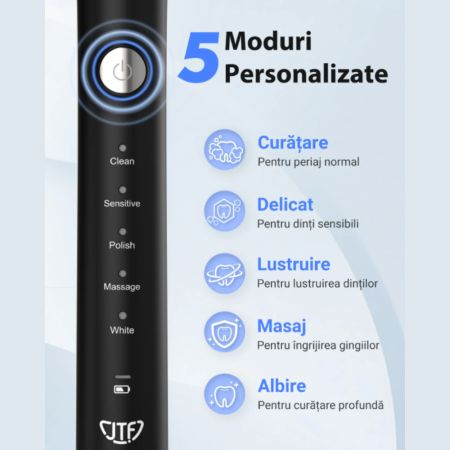 Periuta de dinti electrica, Negru J40, 1 bucata, JTF 676863