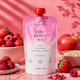 Piure pasteurizat cu mere, capsuni, zmeura, banane si ovaz Very Berry Mix, 180 g, Nutrino Lab 756013