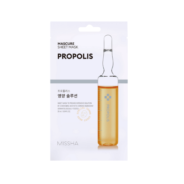 Masca tip servetel nutritiva cu Propolis Mascure, 27 ml, Missha