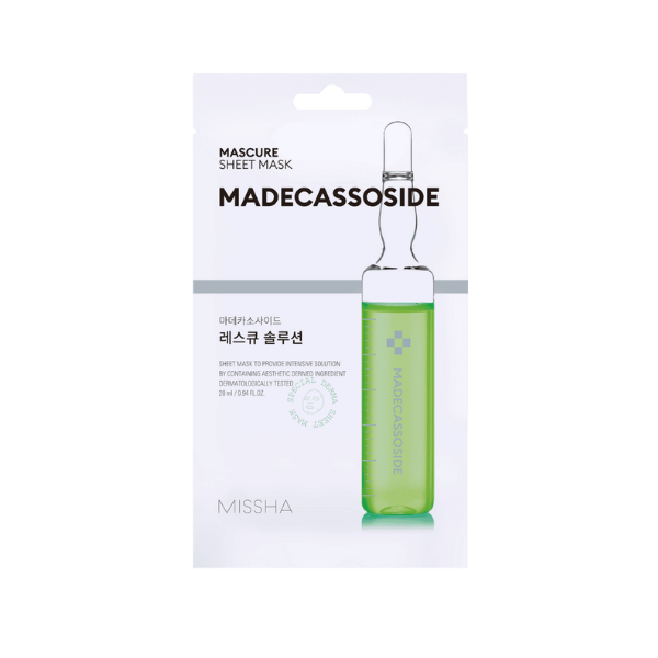 Masca tip servetel regeneranta cu Madecassoside Mascure, 27 ml, Missha