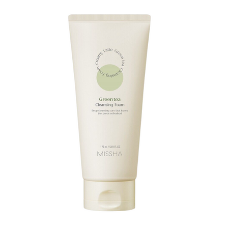 Spuma de curatare pentru fata cu ceai verde Creamy Latte, 172 ml, Missha