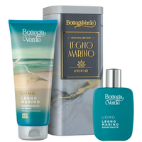 Set Sampon si gel de dus 2 in 1 200 ml + Apa de toaleta 50 ml Legno Marino, Bottega Verde