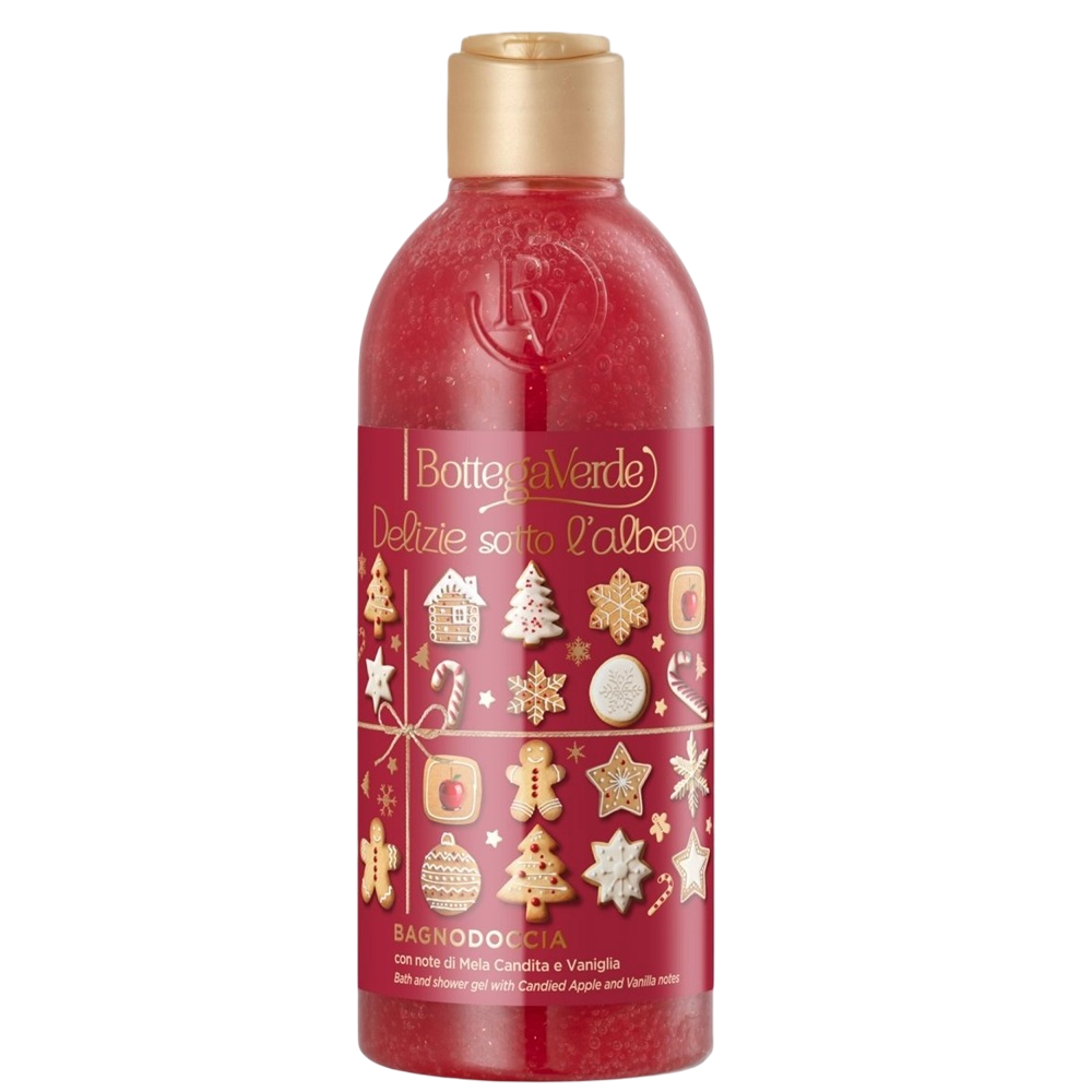 Gel de dus hidratant cu mar si vanilie Delizie sotto l’albero, 250 ml, Bottega Verde