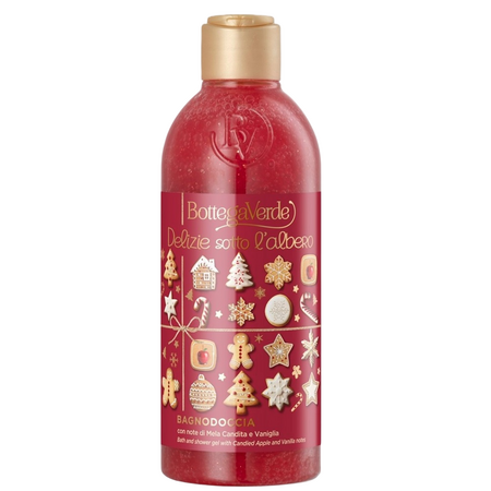 Gel de dus hidratant cu mar si vanilie Delizie sotto l’albero, 250 ml, Bottega Verde
