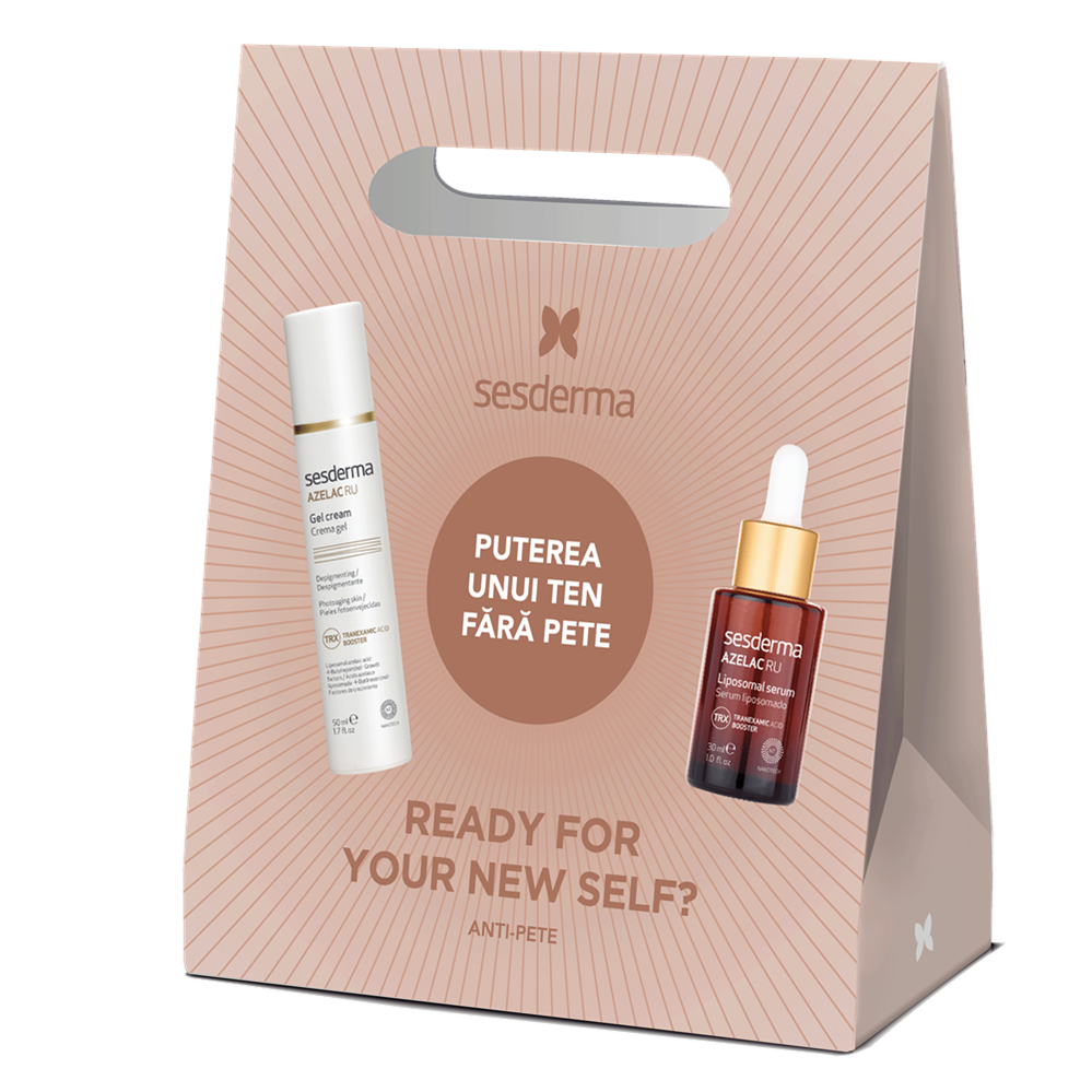 Pachet Crema-gel cu efect depigmentant + Ser liposomal Azelac RU, 50 ml + 30 ml, Sesderma