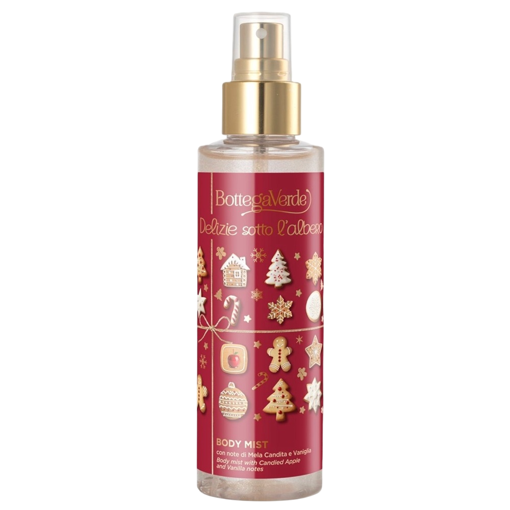 Spray parfumat pentru corp cu mar si vanilie Delizie sotto l’albero, 150 ml, Bottega Verde