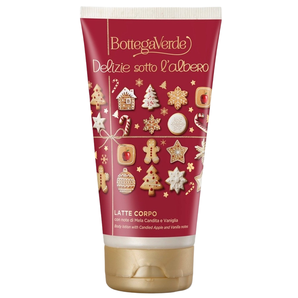 Lapte de corp cu mar si vanilie Delizie sotto l’albero, 150 ml, Bottega Verde