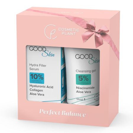 Ser hidratant Hydra Filler 30 ml + Gel de curatare 150 ml Good Skin, Cosmetic Plant