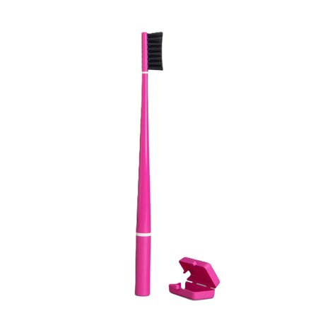 Periuta de dinti infuzata cu carbune de bambus Soft Whitening Very Magenta, 1 bucata, Piuma 677478