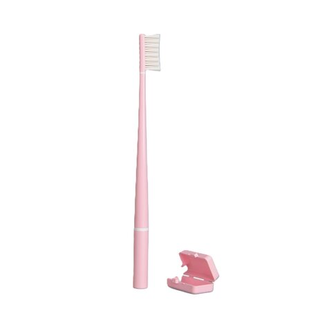 Periuta de dinti infuzata cu echinacea Soft Baby Pink, 1 bucata, Piuma 677516