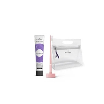 Set Periuta de dinti + baza + pasta de dinti 75 ml, infuzate cu echinacea, Baby Pink, 1 periuta + 1 Baza + 75 ml, Piuma