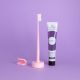 Set Periuta de dinti + baza + pasta de dinti 75 ml, infuzate cu echinacea, Baby Pink, 1 periuta + 1 Baza + 75 ml, Piuma 677592