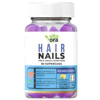 Jeleuri cu aroma de lamaie pentru par si unghii Hair and Nails, 60 bucati, Vita Ora