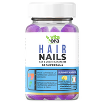 Jeleuri cu aroma de lamaie pentru par si unghii Hair and Nails, 60 bucati, Vita Ora