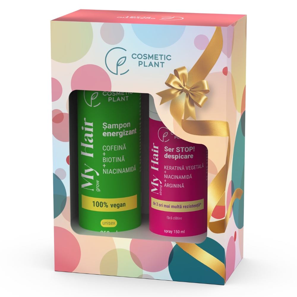 Set Sampon energizant 250 ml + Ser STOP despicare 150 ml My Hair, Cosmetic Plant