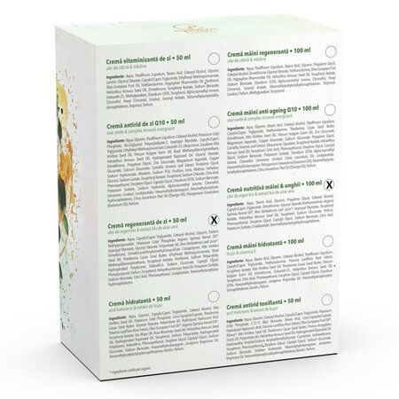 Set Crema regeneranta de zi cu argan 50 ml + Crema nutritiva de maini si unghii cu argan 100 ml Essential, Cosmetic Plant 712205