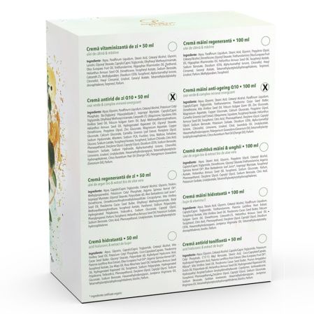 Set Crema antirid de zi cu ceai verde 50 ml + Crema de maini anti-ageing cu ceai verde 100 ml Essential, Cosmetic Plant 712201