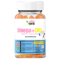 Jeleuri cu aroma de portocale Omega + DHA Kids, 60 bucati, Vita Ora
