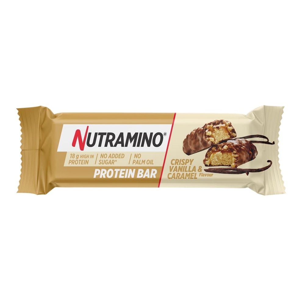 Baton proteic Crispy Vanilla&Caramel, 55 g, Nutramino