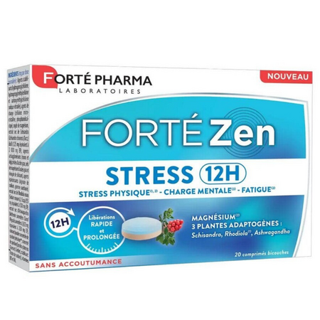 Forte Zen Stress 12h, 20 comprimate cu eliberare rapida si prelungita, Forte Pharma