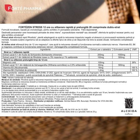 Forte Zen Stress 12h, 20 comprimate, Forte Pharma 705608