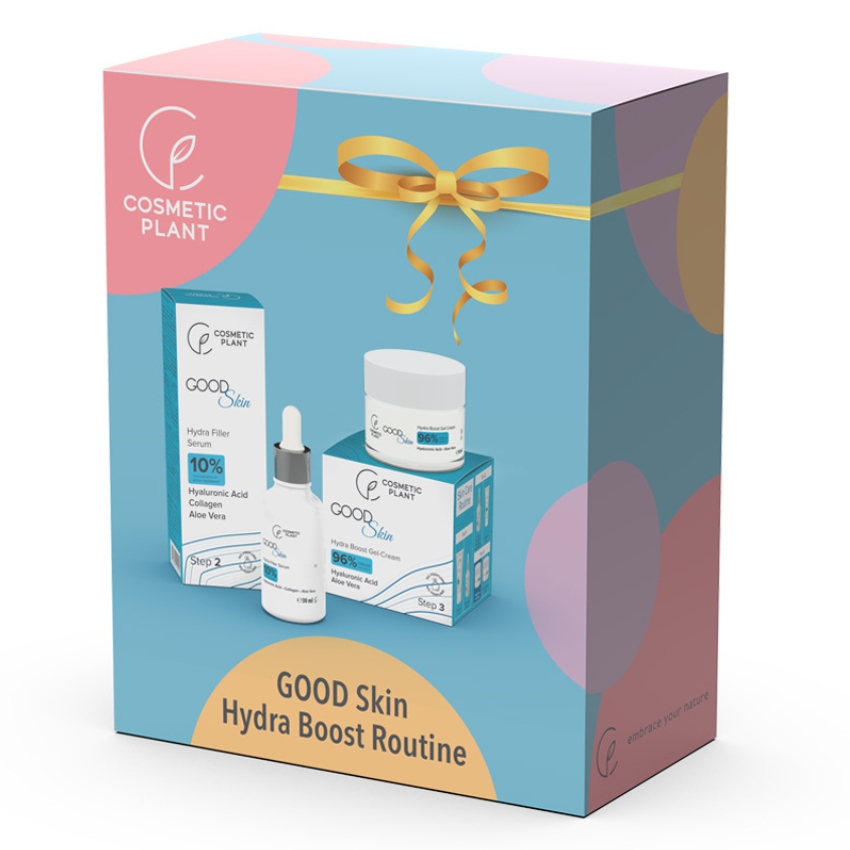Set Gel crema Hydra Boost 50 ml + Ser Hydra Filler 30 ml Good Skin, Cosmetic Plant