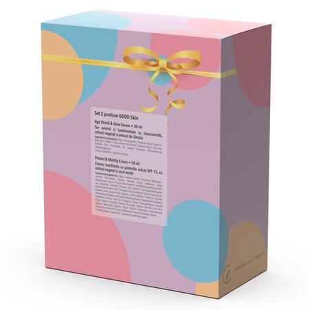 Set Crema matifianta Protect & Mattify 50 ml + Ser Age Shield & Glow 30 ml Good Skin, Cosmetic Plant 712237
