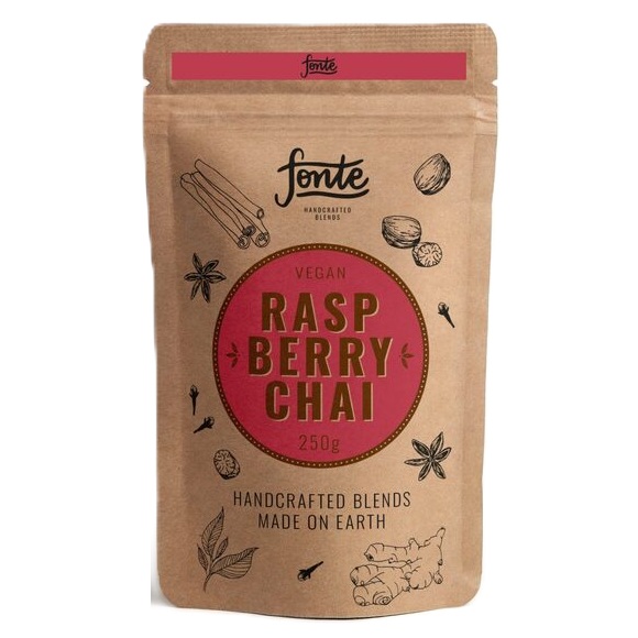 Pudra de ceai negru si zmeura Raspberry Chai, 250 g, Fonte