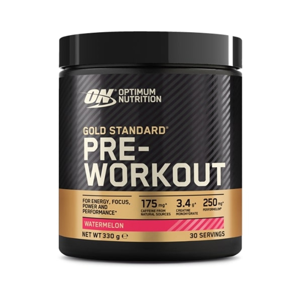 Pre workout cu aroma punch de fructe Gold Standard, 330 g, Optimum Nutrition