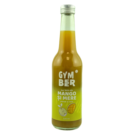 Suc de mango si mere, 100% natural presat la rece, 330 ml, GymBeer