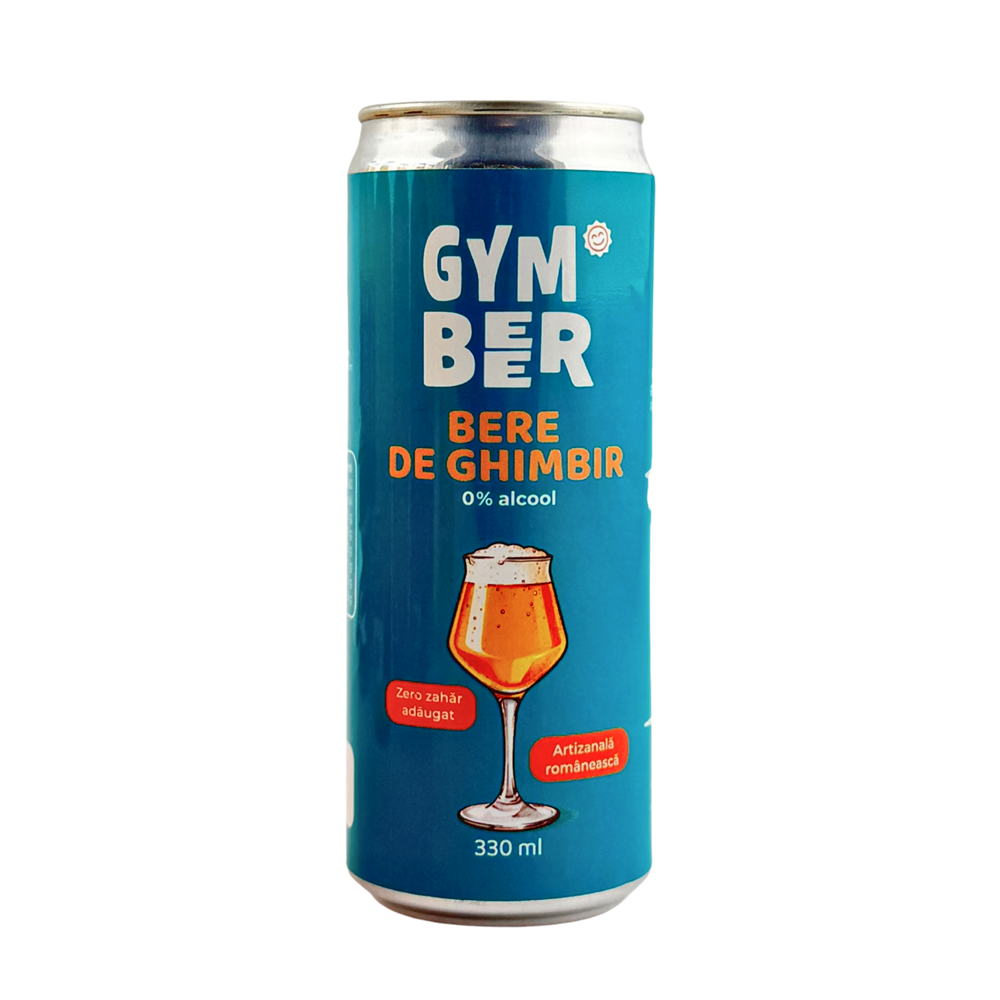Bere de ghimbir 0% alcool, 330 ml, GymBeer