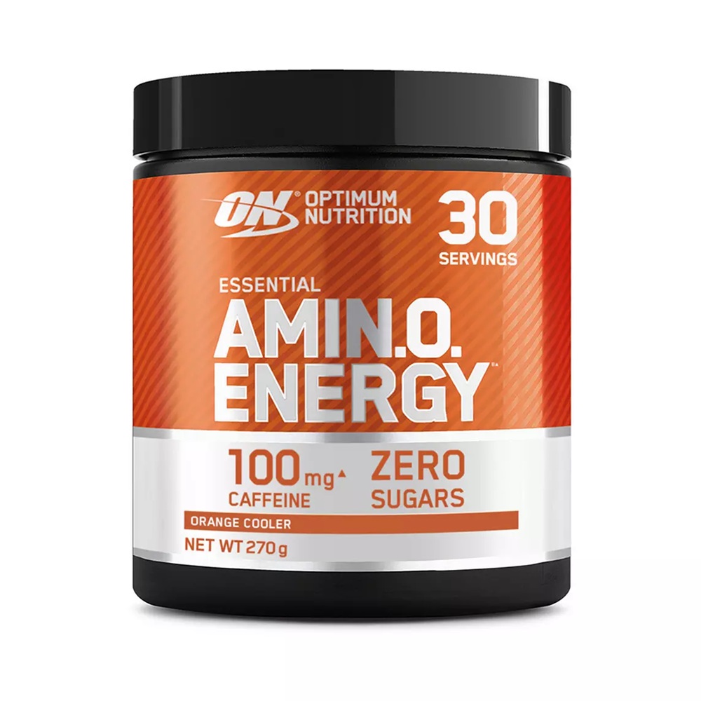 Complex aminoacizi cu cafeina cu aroma portocale Amino Energy, 270 g, Optimum Nutrition