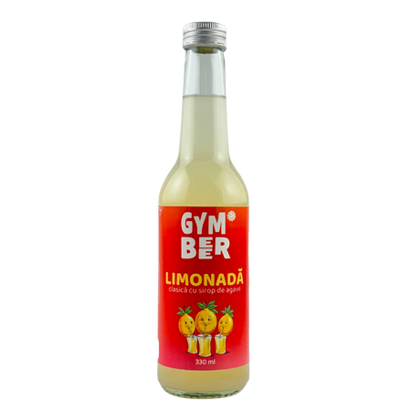 Limonada clasica cu sirop de agave, 330 ml, GymBeer