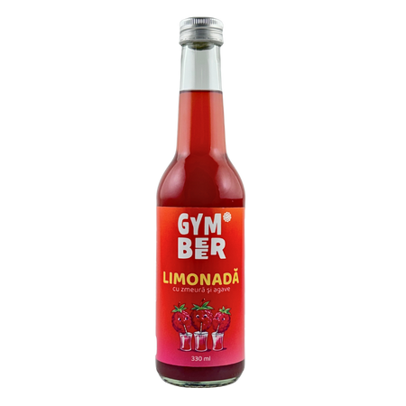 Limonada cu zmeura si sirop de agave, 330 ml, GymBeer