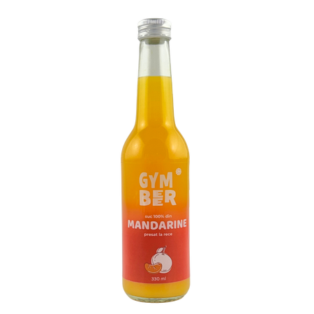 Suc din mandarine 100% natural presat la rece, 330 ml, GymBeer
