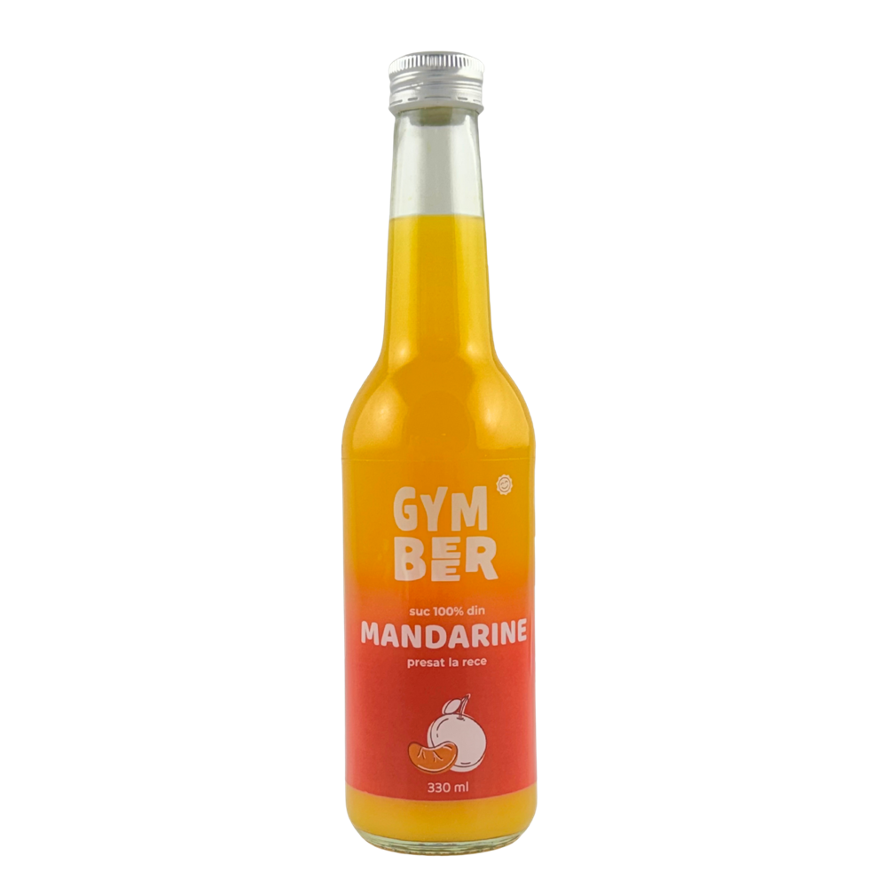 Suc din mandarine 100% natural presat la rece, 330 ml, GymBeer