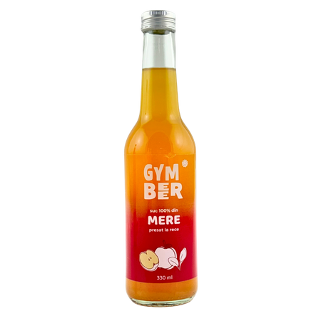 Suc din mere 100% natural presat la rece, 330 ml, GymBeer