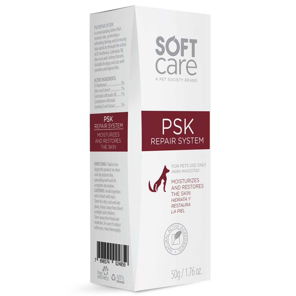 Lotiune hidratanta pentru caini si pisici Psk Repair System, 50 g, Soft Care