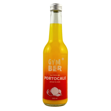 Suc din portocale 100% natural presat la rece, 330 ml, GymBeer
