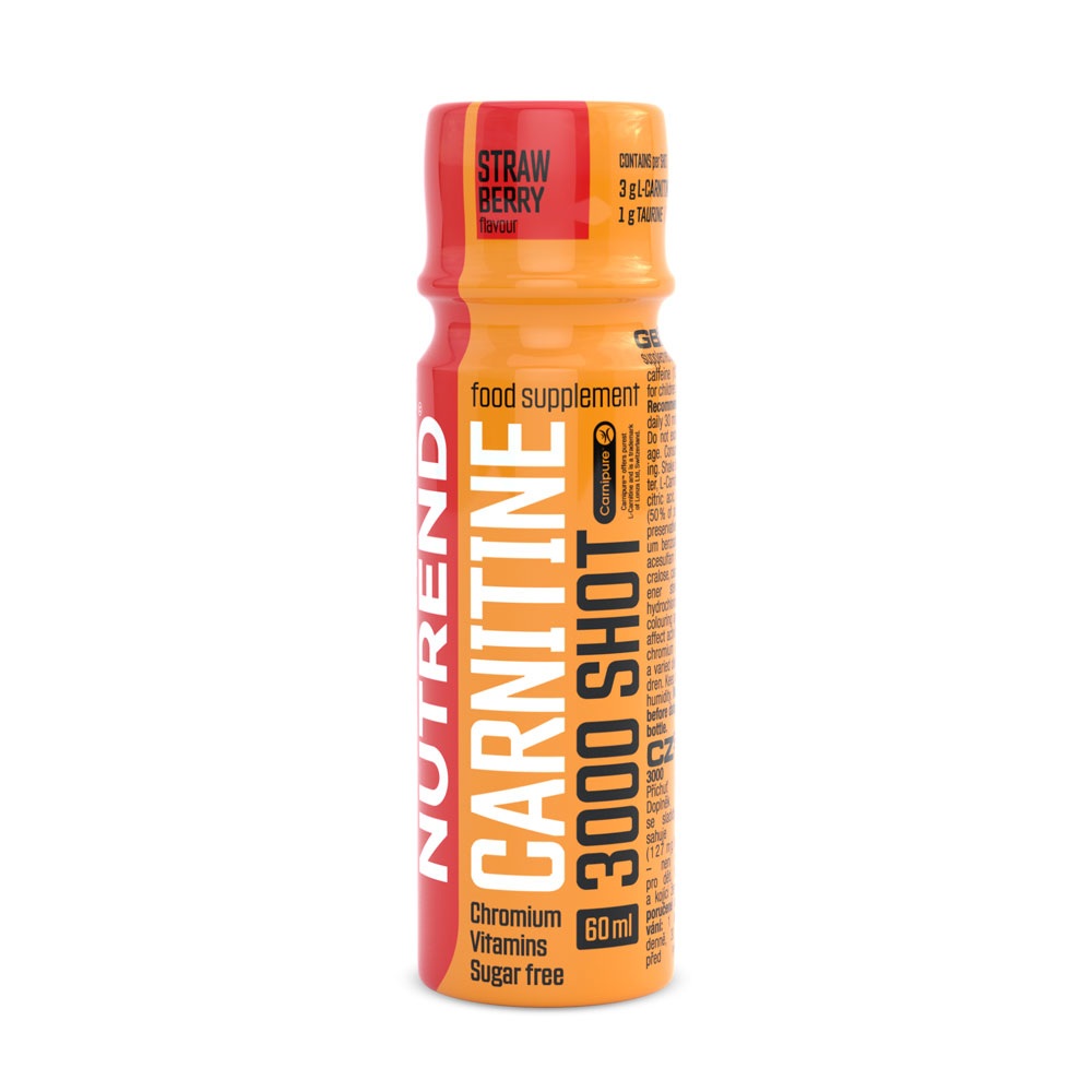 Shot cu aroma de portocale Carnitine 3000, 60 ml, Nutrend