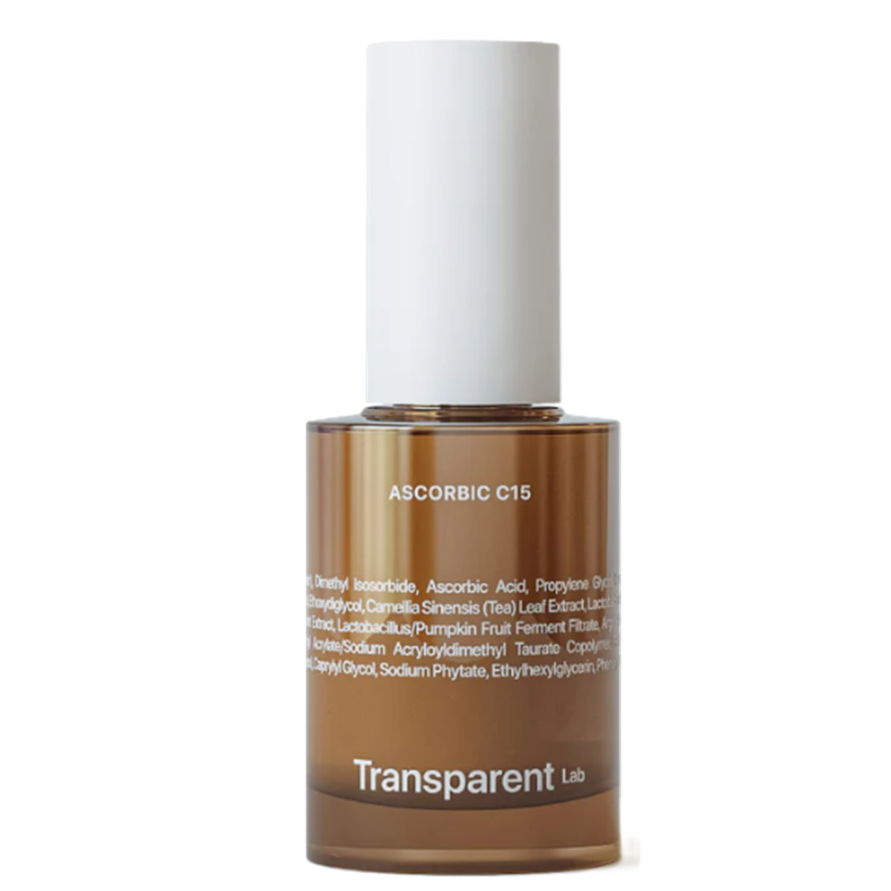 Serum pentru luminozitate si anti-aging cu 15% vitamina C Ascorbic C15, 30 ml, Transparent Lab