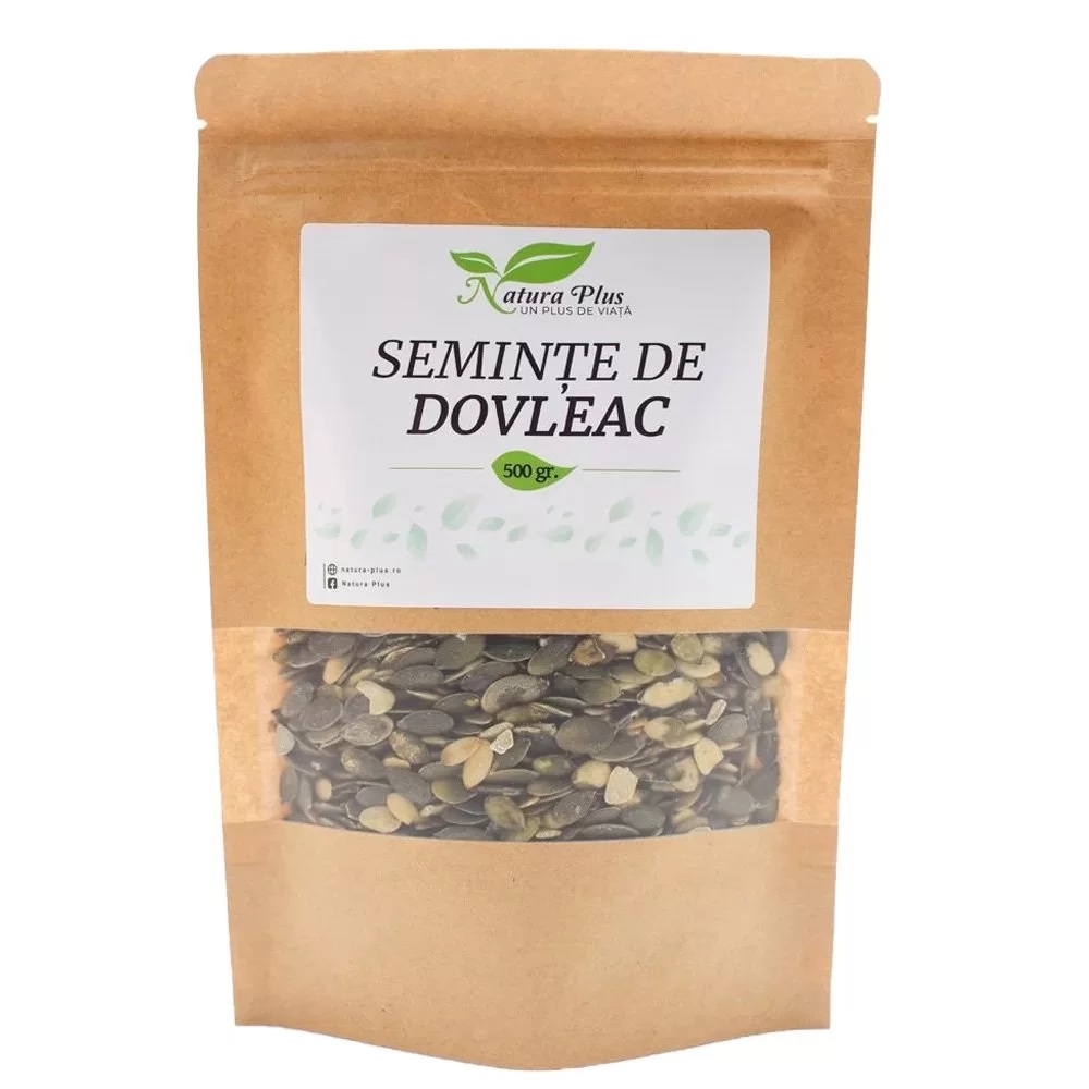 Seminte de dovleac, 500 g, Natura Plus