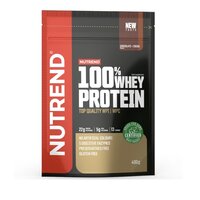 Pudra proteica cu aroma de ciocolata si cacao 100% Whey Protein, 400 g, Nutrend