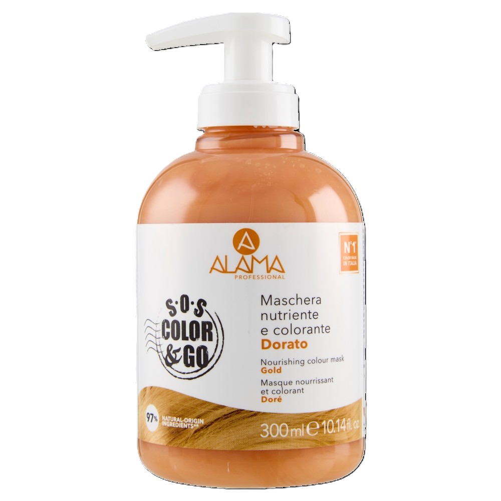 Masca pentru nuantarea parului Auriu Color Mask, 300 ml, Alama