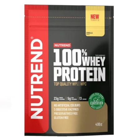 Pudra proteica cu aroma de vanilie 100% Whey Protein, 400 g, Nutrend